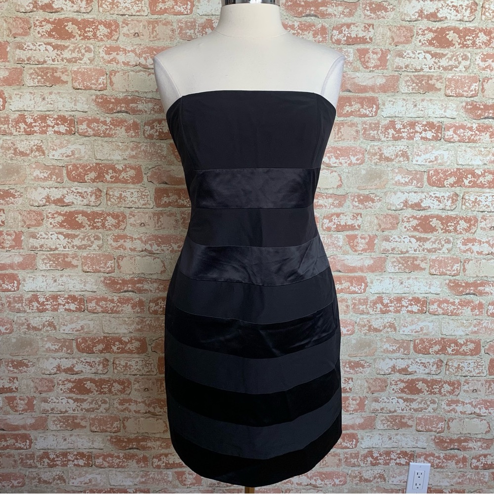 LAUNDRY BY DESIGN Dress Black Strapless NWT Size 12 Cocktail Formal - Picture 2 of 10